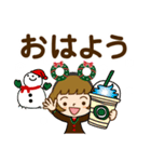 クリスマス♡カチューシャ女子【デカ文字】（個別スタンプ：3）