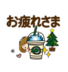 クリスマス♡カチューシャ女子【デカ文字】（個別スタンプ：6）