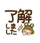 クリスマス♡カチューシャ女子【デカ文字】（個別スタンプ：8）
