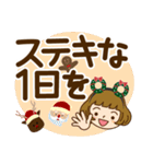 クリスマス♡カチューシャ女子【デカ文字】（個別スタンプ：28）