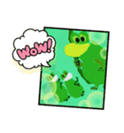 かえる frog 1（個別スタンプ：16）