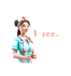 AI Nurse Sticker:English Version（個別スタンプ：3）