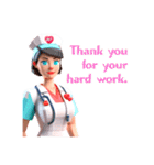 AI Nurse Sticker:English Version（個別スタンプ：7）