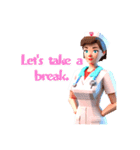 AI Nurse Sticker:English Version（個別スタンプ：9）