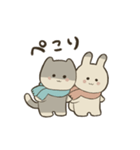 寒がりねことうさぎ（個別スタンプ：8）