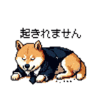 ドット絵 働く 柴犬 社会人 40種（個別スタンプ：26）