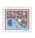 【年末年始☆冬仕様】切手がいっぱい！（個別スタンプ：25）