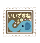 【年末年始☆冬仕様】切手がいっぱい！（個別スタンプ：26）