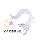 白狐(良き言葉)（個別スタンプ：10）
