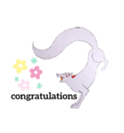 白狐(良き言葉)（個別スタンプ：35）