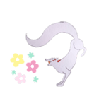 白狐(良き言葉)（個別スタンプ：40）