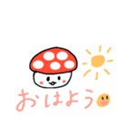 赤きのこさんスタンプ（個別スタンプ：4）
