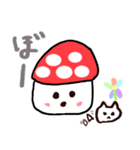 赤きのこさんスタンプ（個別スタンプ：8）