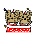 ほんわか犬のクリスマス♡ヨークシャテリア（個別スタンプ：32）