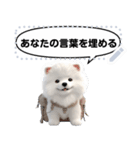 Message Stickers (Samoyed Dogs) JP（個別スタンプ：18）