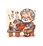 お酒を飲むカッコいいおじさま達（個別スタンプ：39）