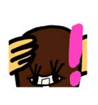 乱暴なすず本 恋愛 あんまん（個別スタンプ：6）