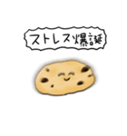 シンプル チョコチップクッキー 日常会話（個別スタンプ：4）