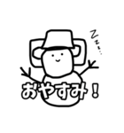 雪だるますたんぷ改（個別スタンプ：3）