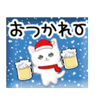 光のネコ☆お正月☆クリスマス☆飛び出す！（個別スタンプ：23）