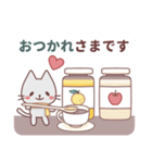 【猫＆犬】年末年始・冬の日常会話スタンプ（個別スタンプ：3）