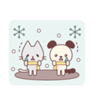 【猫＆犬】年末年始・冬の日常会話スタンプ（個別スタンプ：18）