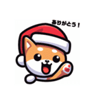 柴犬とクリスマス仕様スタンプ（個別スタンプ：4）