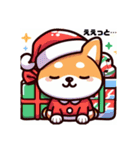 柴犬とクリスマス仕様スタンプ（個別スタンプ：23）