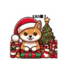 柴犬とクリスマス仕様スタンプ（個別スタンプ：30）