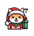 柴犬とクリスマス仕様スタンプ（個別スタンプ：36）