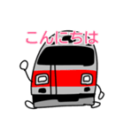 赤い電車たち（個別スタンプ：8）