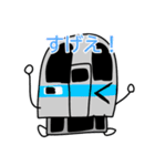 青い電車たち（個別スタンプ：21）