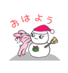 レトロうさたんのクリスマス（個別スタンプ：2）