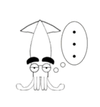 まゆげイカのスタンプ第二弾です（個別スタンプ：5）