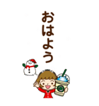 クリスマス♡カチューシャ女子【BIG】（個別スタンプ：1）
