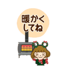 クリスマス♡カチューシャ女子【BIG】（個別スタンプ：3）