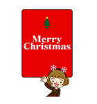 クリスマス♡カチューシャ女子【BIG】（個別スタンプ：11）