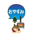 クリスマス♡カチューシャ女子【BIG】（個別スタンプ：24）
