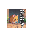 使いやすい動物イラストスタンプ01（個別スタンプ：3）