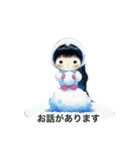 【友達用】冬ユキの女の子（元気多め雪遊び（個別スタンプ：39）