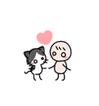 僕とハチワレ（個別スタンプ：1）