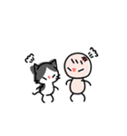 僕とハチワレ（個別スタンプ：4）