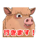 珍しい動物シリーズ マンガリッツァ（個別スタンプ：9）