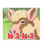 珍しい動物シリーズ マンガリッツァ（個別スタンプ：30）