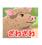 珍しい動物シリーズ マンガリッツァ（個別スタンプ：37）