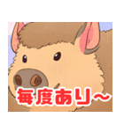 珍しい動物シリーズ マンガリッツァ（個別スタンプ：40）