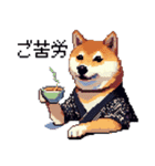 ドット絵 柴犬 侍 サムライしばいぬ（個別スタンプ：39）