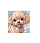 トイプードル（茶色）のLINEスタンプ（個別スタンプ：19）