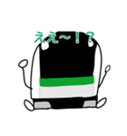 緑の電車たち（個別スタンプ：5）