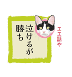 猫遊び♪パロディーことわざ集（個別スタンプ：10）